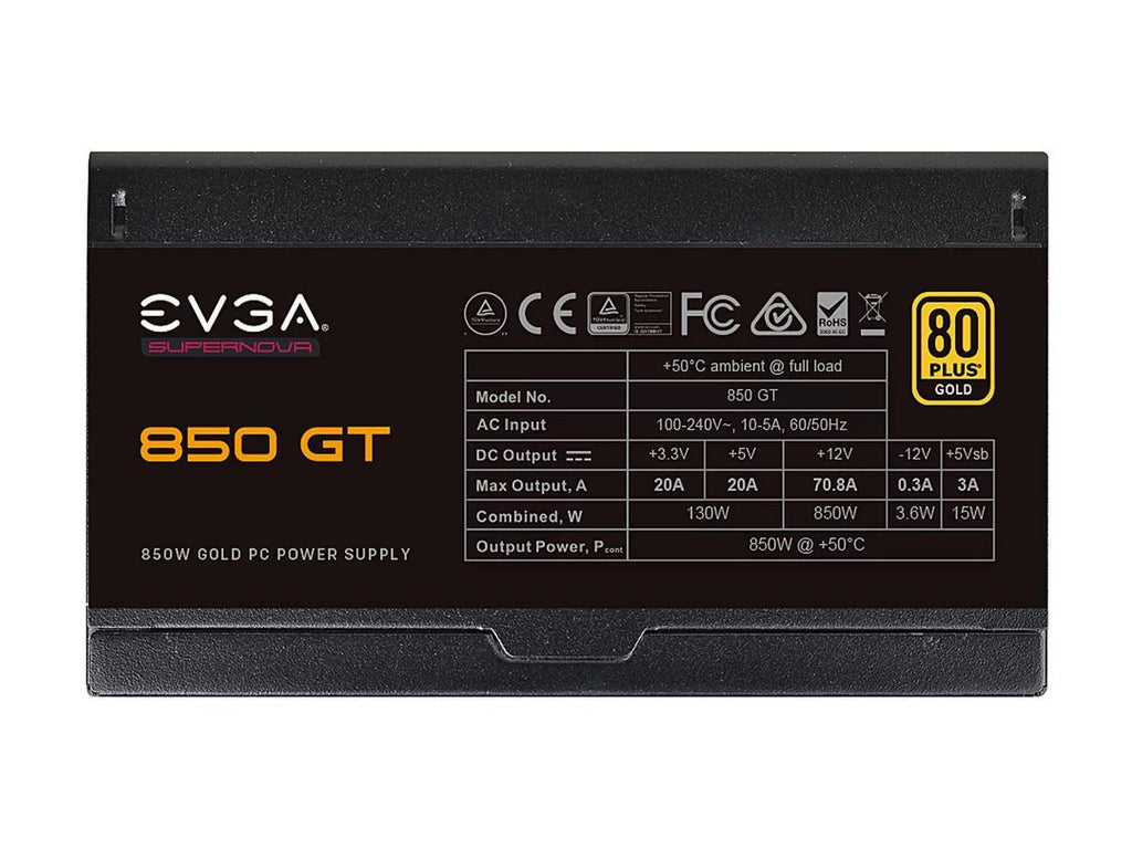 850W 80 Plus Gold Fully Modular Power Supply Y54655
