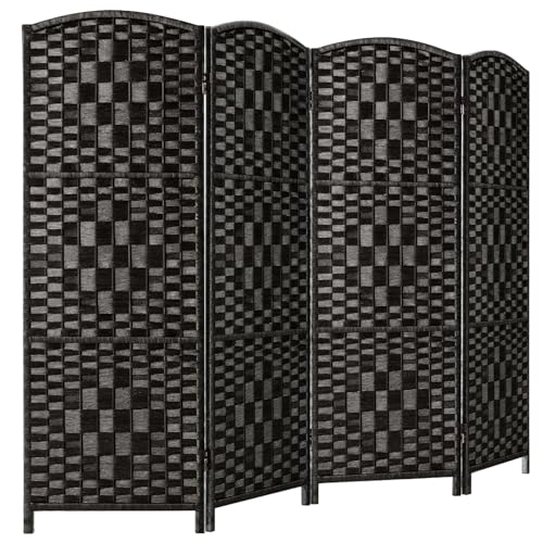 3 Panel Folding Room Divider, Privacy Screen, Dark Mocha S685
