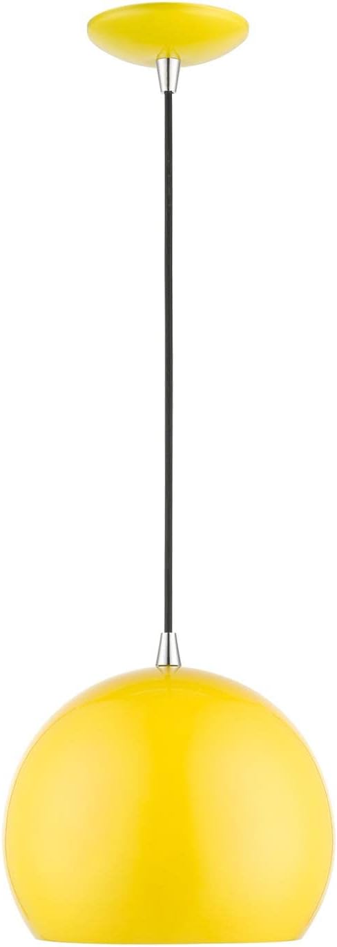 Globe Pendant Light, Industrial Style, 15 Inches Tall E67214