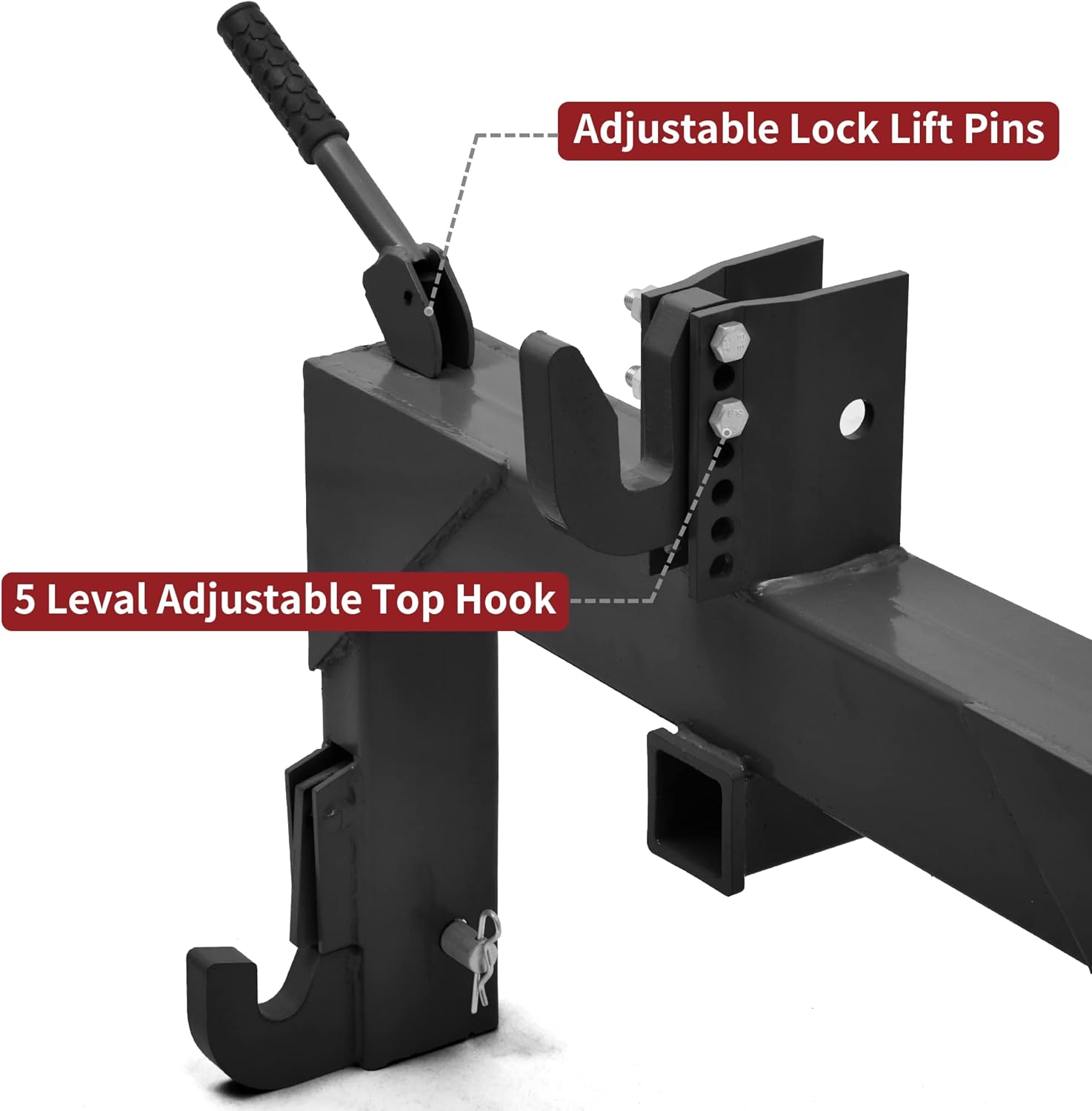 3 Point Quick Hitch, 3000 lbs 2" Receiver for Category 1 & 2 Tractors F43640