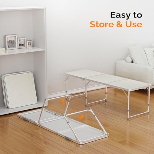 3ft Aluminum Folding Camping Table with Carrying Handle L179408