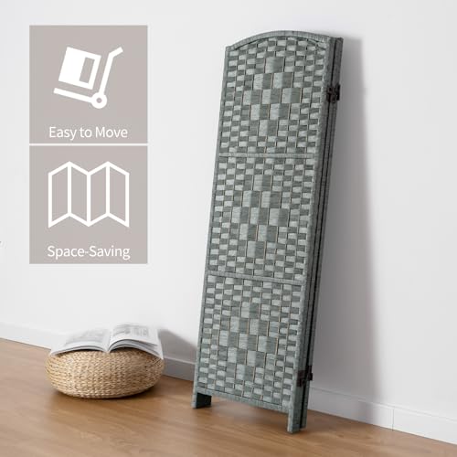 3 Panel Folding Room Divider, Privacy Screen, Dark Mocha S685