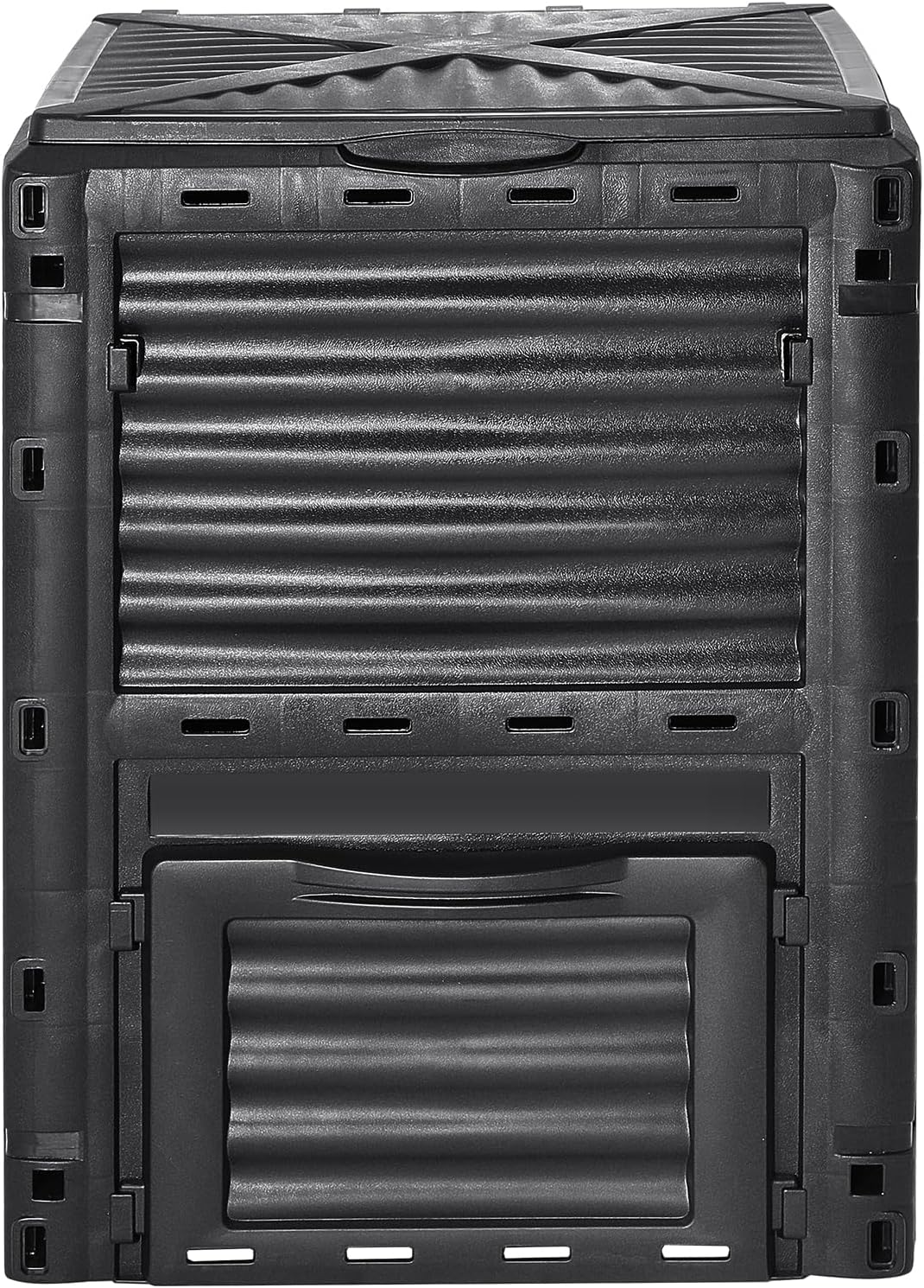 Garden Compost Bin 80 Gallon, Outdoor Composter with Top Lid and Bottom Door D9519