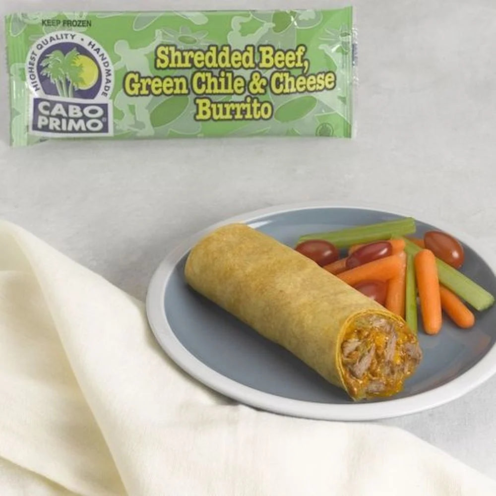 Shredded Beef Green Chile Cheese Burrito, 5.35 oz, 80 per case F199