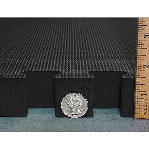 Interlocking EVA Foam Mats for Wrestling, MMA & Gymnastics - 1.5" Thick, 2'x2' Tiles G335676