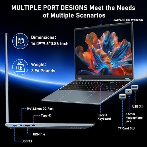 Gaming Laptop, 16 Inch, 32GB RAM 1TB SSD, FHD Display F8840
