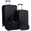 Hardside Luggage 4-Piece Set, Black J441
