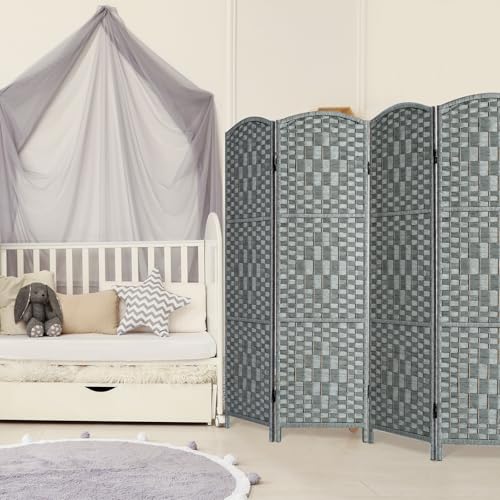 3 Panel Folding Room Divider, Privacy Screen, Dark Mocha S685