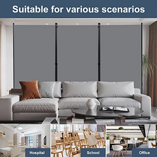 Room Divider 6ft 3 Panel Portable Fabric Partition Screen H7762