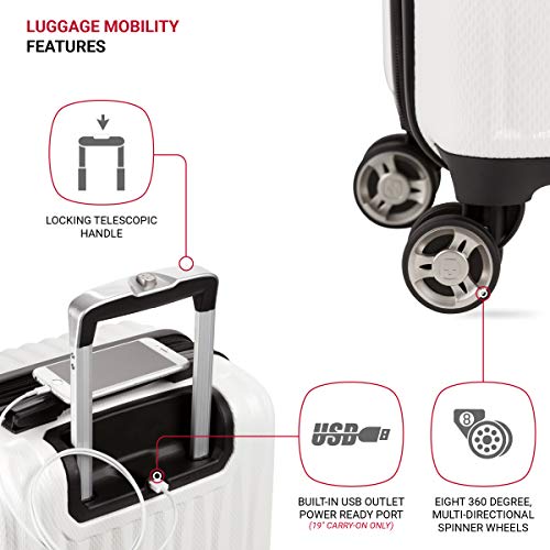 Expandable Hardside Carry-On Luggage with Spinner Wheels and TSA Lock F31623