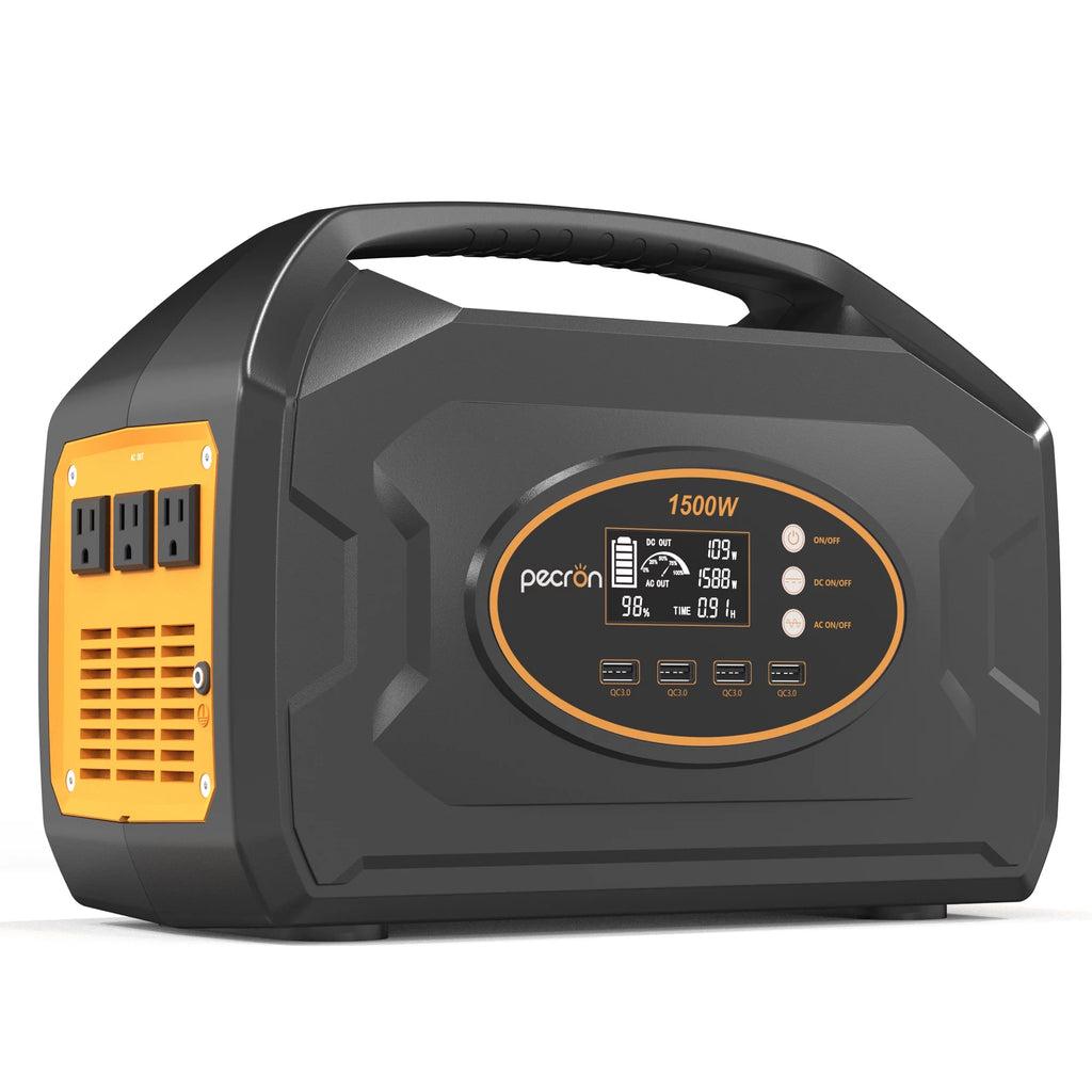 Portable Power Station 1461Wh 1500W Solar Generator for Home Emergency Outdoor Camping S33297