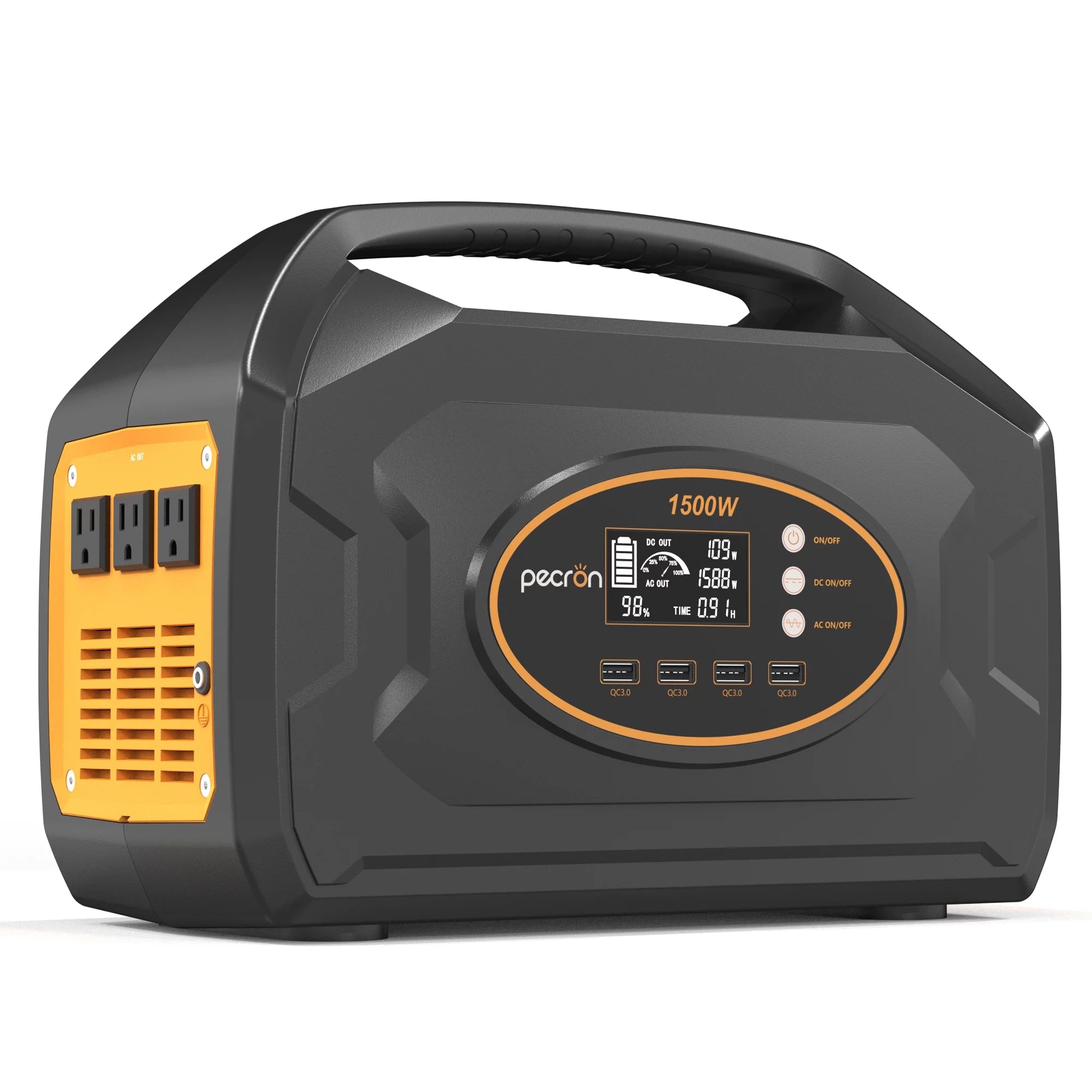Portable Power Station 1461Wh 1500W Solar Generator for Home Emergency Outdoor Camping S33297
