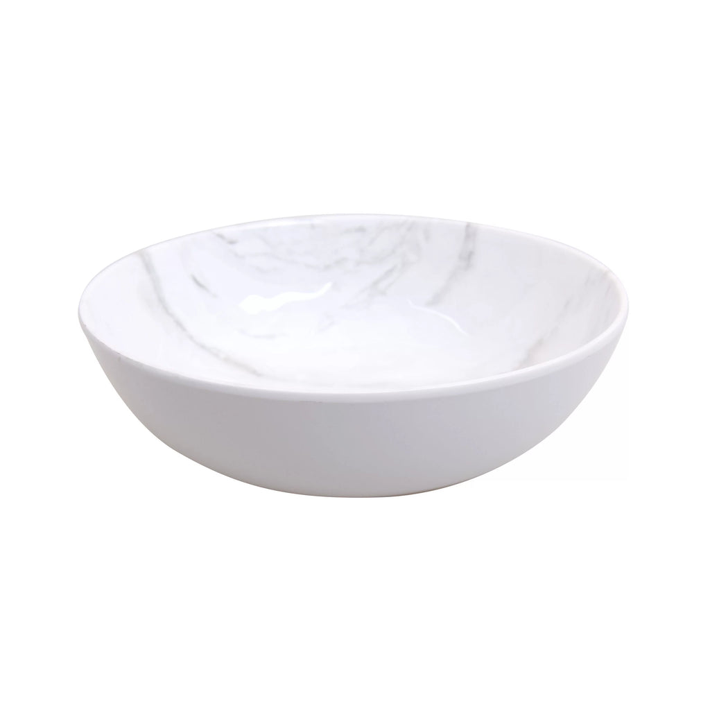 12-Piece Grey and White Marble Dinnerware Set X2249