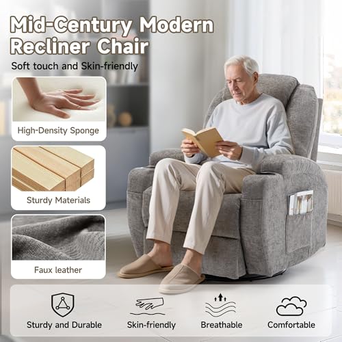 Rocking Recliner Chair with Massage and Heat E368