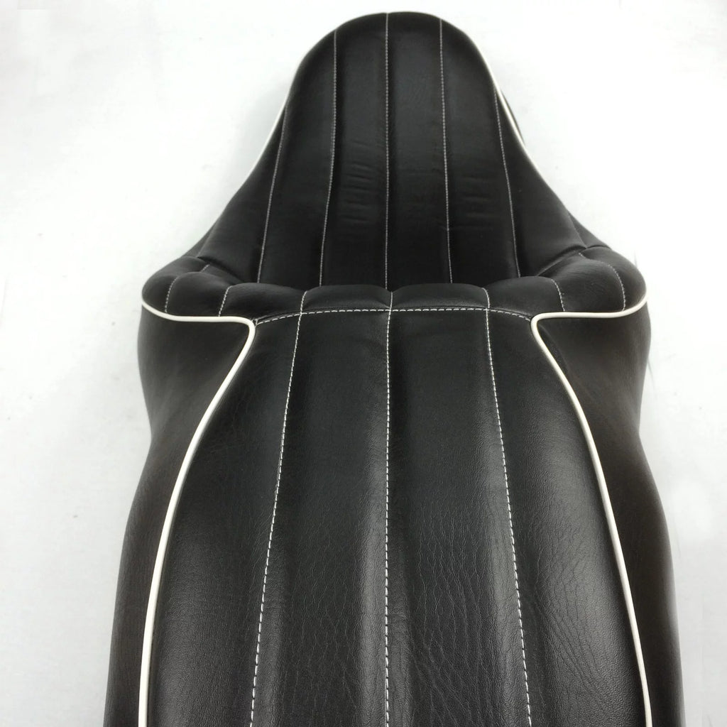 Motorcycle Leather Seat 2-up Vertical Stripes Style C239568