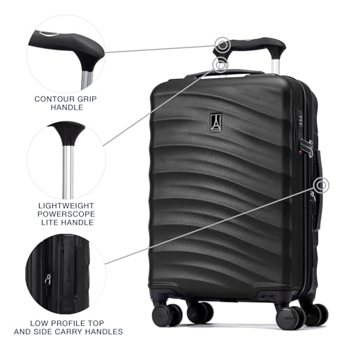 Hardside Expandable Carry-On Luggage with 8 Spinner Wheels and TSA Lock J560758