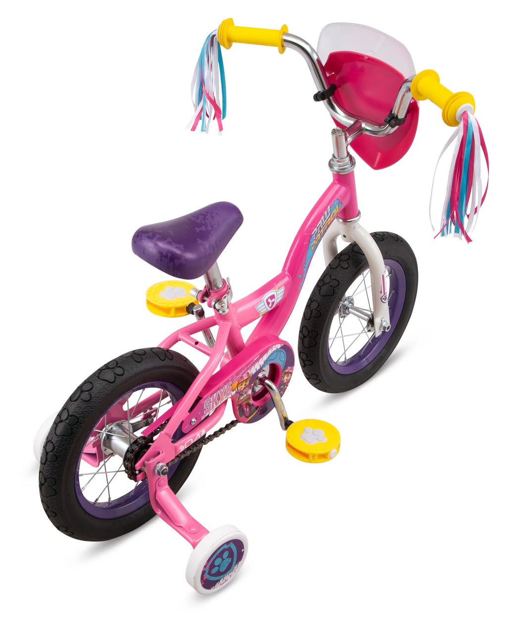 Kids Bike with 12 Inch Wheels, Magenta Pink T6223