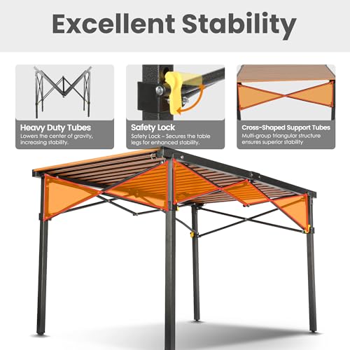 Foldable Camping Table for 2-6 Person with Carry Bag K7030