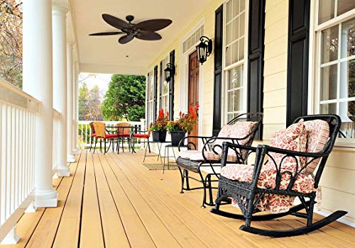 Tropical Indoor Outdoor Ceiling Fan with Light, 52 Inch W715