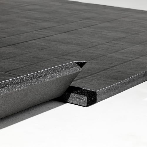 10'x10'x1.25" Wrestling Mat, Black, Home Workouts P665