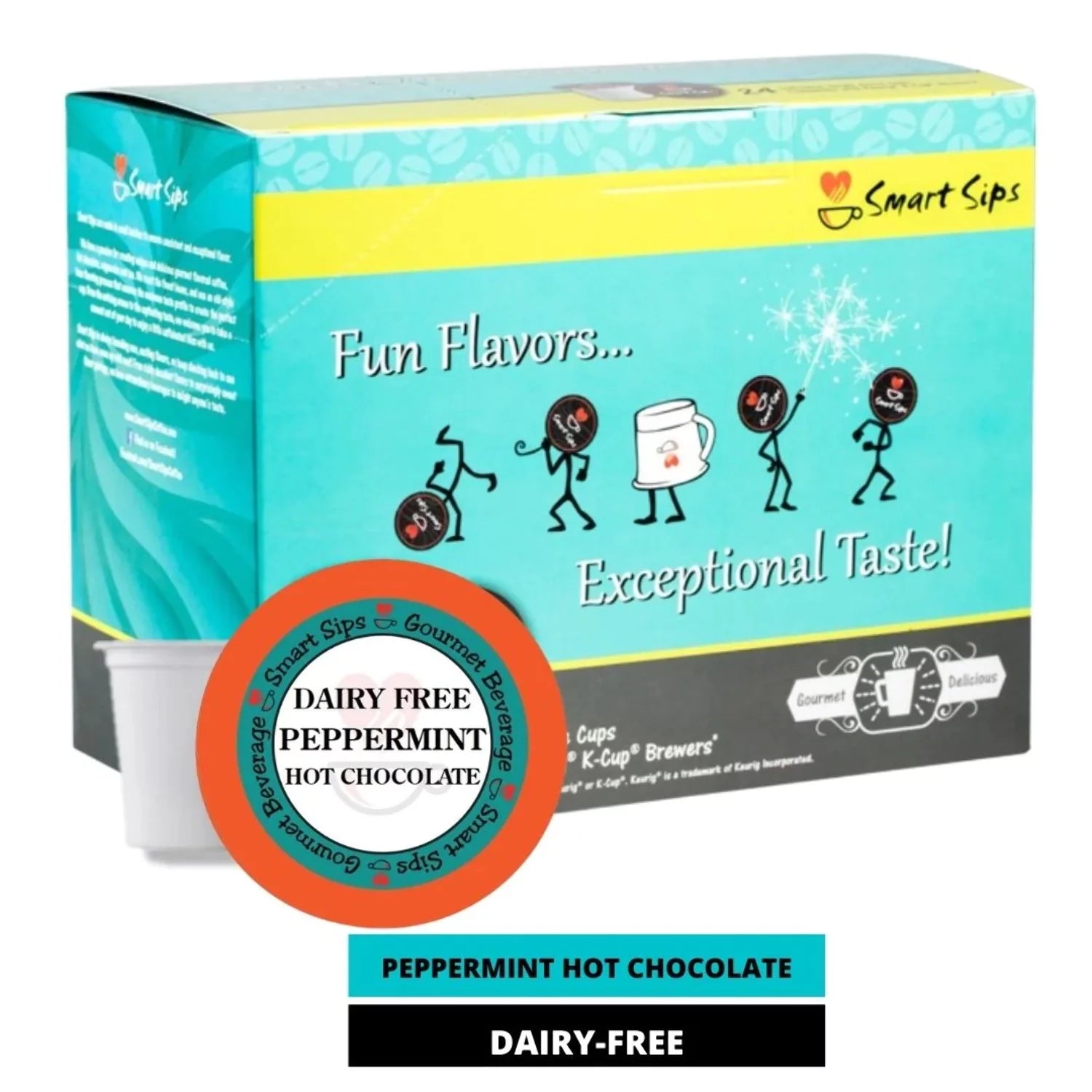 Peppermint Hot Chocolate Single-Serve Pods for Keurig Brewers D59339