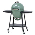 Charcoal Kamado Grill with Pizza Stone and Wheels Q84418