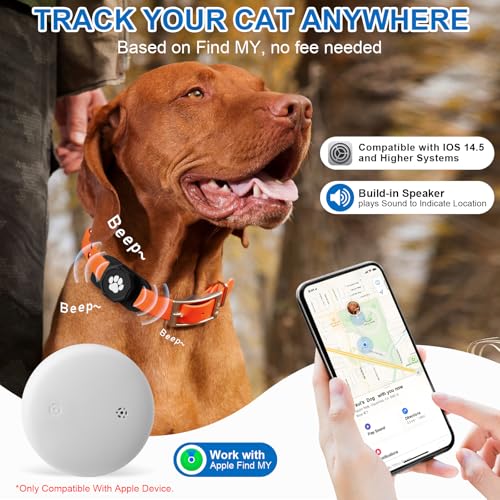 Pet Tracker for Collar with Holder, No Monthly Fee, iOS Only I2504