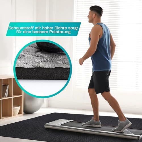 Puzzle Exercise Mat for Home Gym, EVA Interlocking Foam Floor Tiles with Border I79139