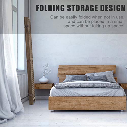 6 Panel Wood Room Divider Freestanding White 5.57 FT S6393