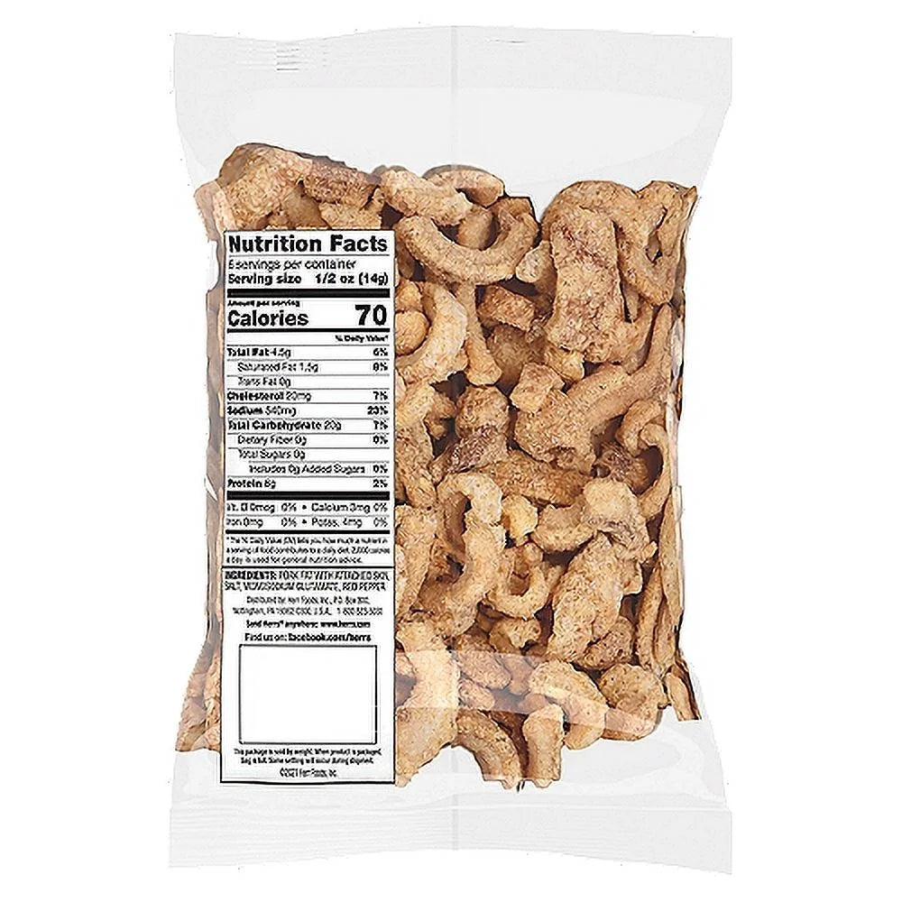 Pork Cracklins Seasoned with Red Pepper, 6-Pack M378036