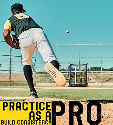 Baseball Softball Pitching Target Net with Strike Zone, Portable with Carry Bag V96125