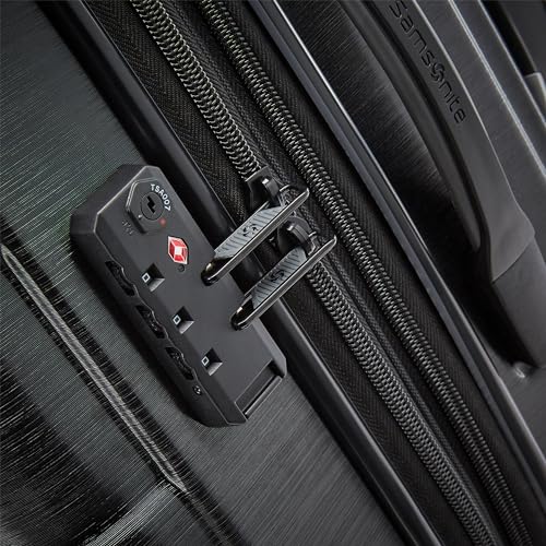 Hardside Expandable Carry-On Luggage with Spinner Wheels, Black, 20-Inch S82043