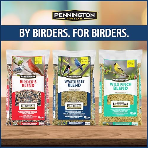 Wild Bird Seed for Outside Feeders, High-Protein, No-Waste, 15-lb Bag F570741