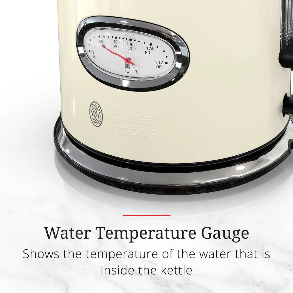 Retro 1.7L Electric Kettle, Cream X60490
