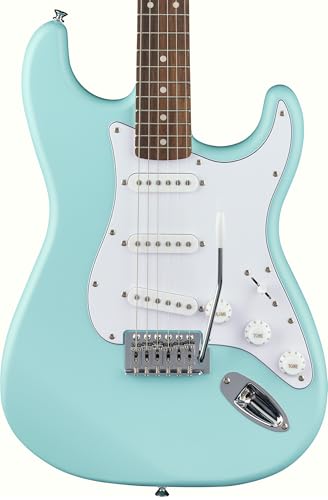 Stratocaster Electric Guitar Bundle with Amplifier, Gig Bag, Strap, Cable, Picks, and DVD S5583